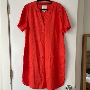 Part Two brand made in Copenhagen linen dress with pockets